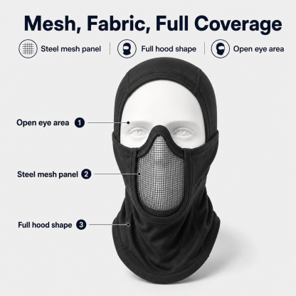 Breathable Steel Mesh Tactical Balaclava