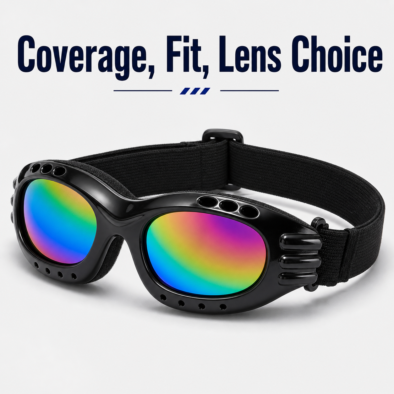 Motorcycle Goggles, Anti-UV Windproof Dustproof Dirt Bike ATV Ski Goggles