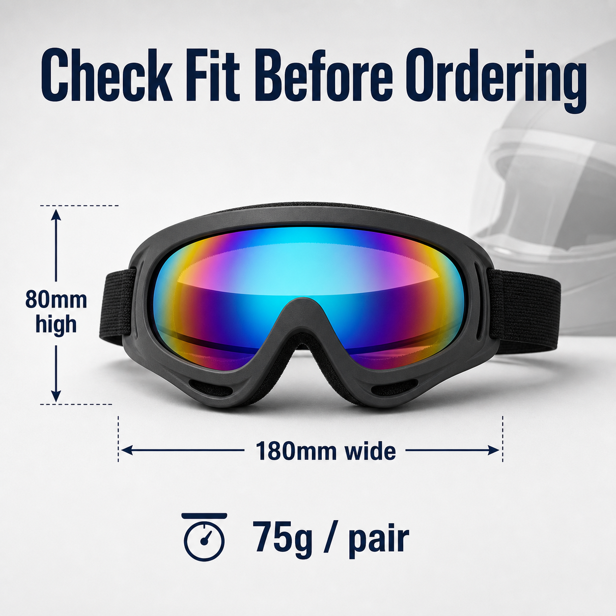 X400 Windproof and Dustproof Motorcycle & Sports Goggles