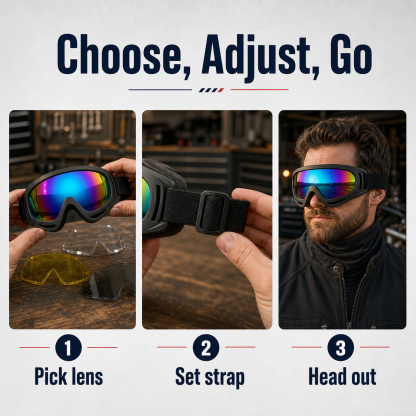 X400 Windproof and Dustproof Motorcycle & Sports Goggles