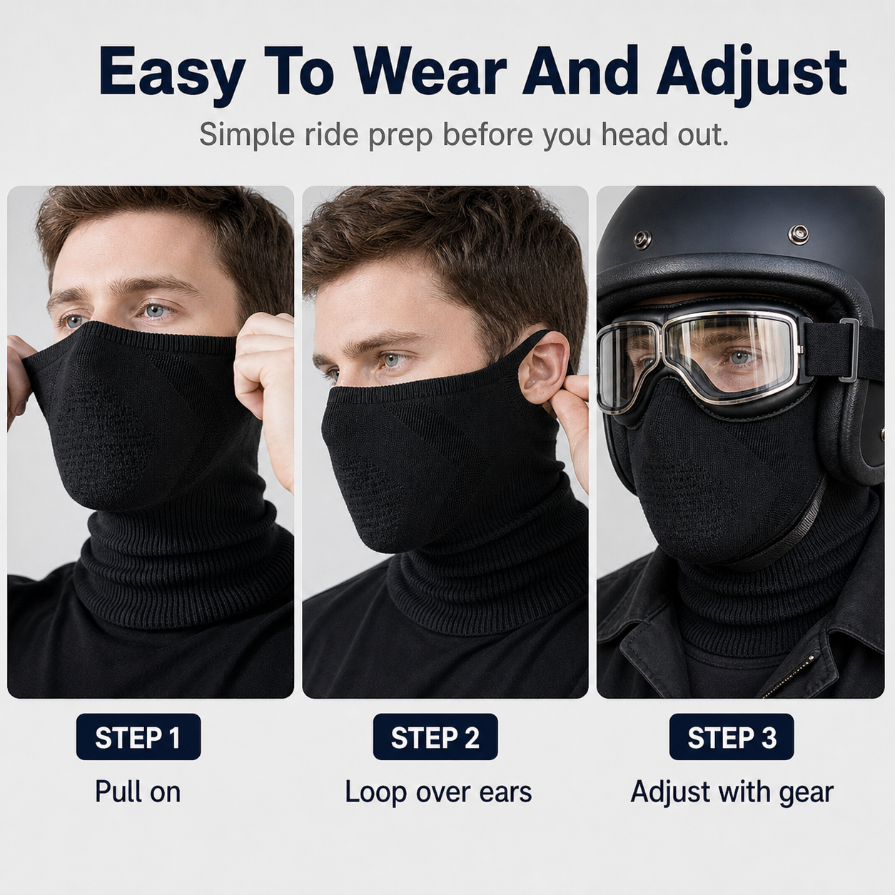 [Copy]2-Pack Half Face Mask for Motorcycle Cycling