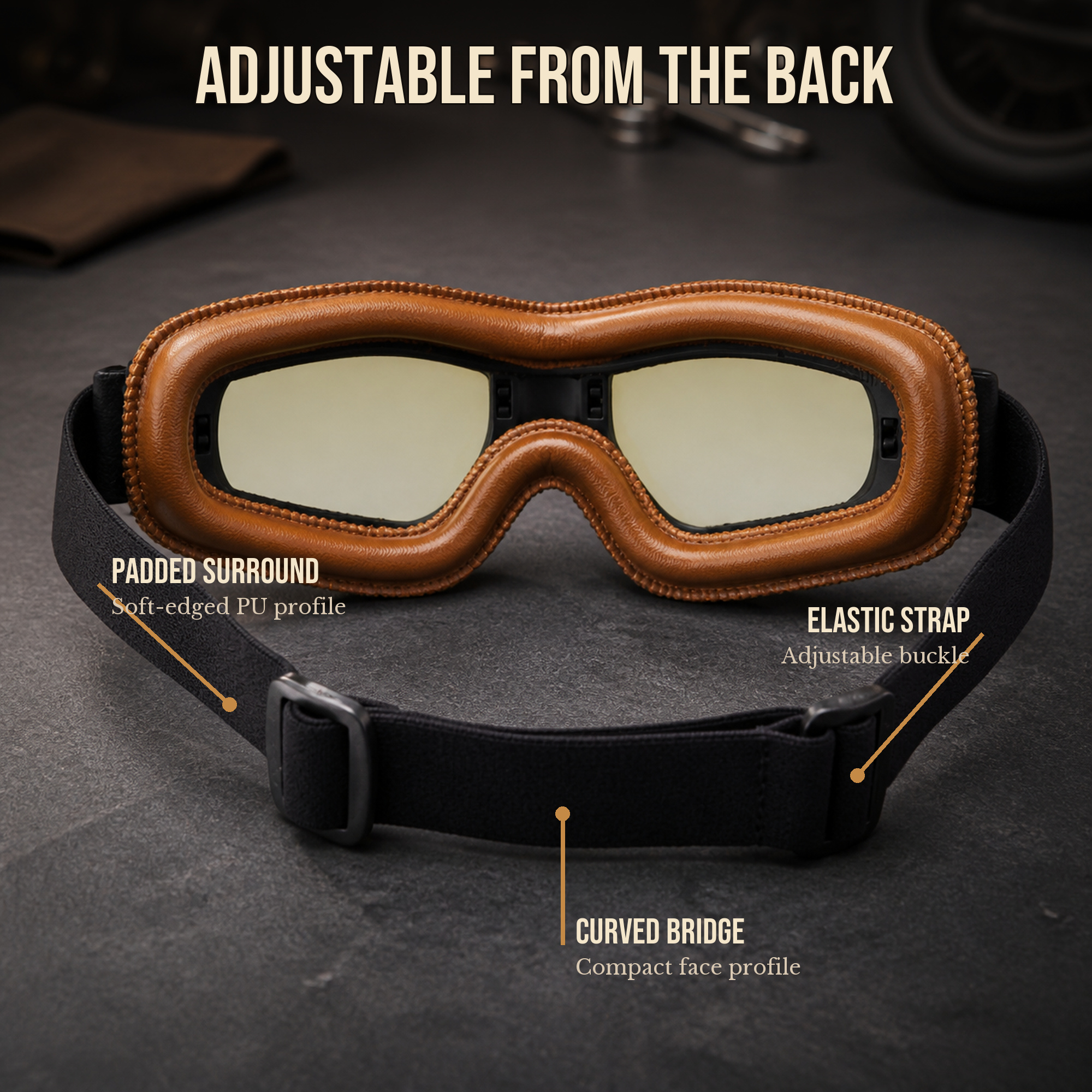 Vintage Rider Aviator Goggles
