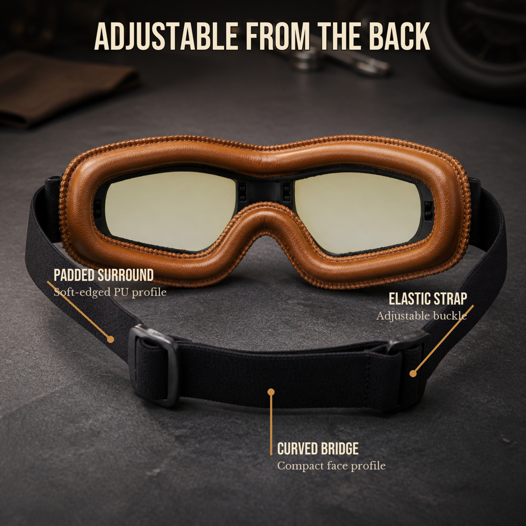 Vintage Rider Aviator Goggles