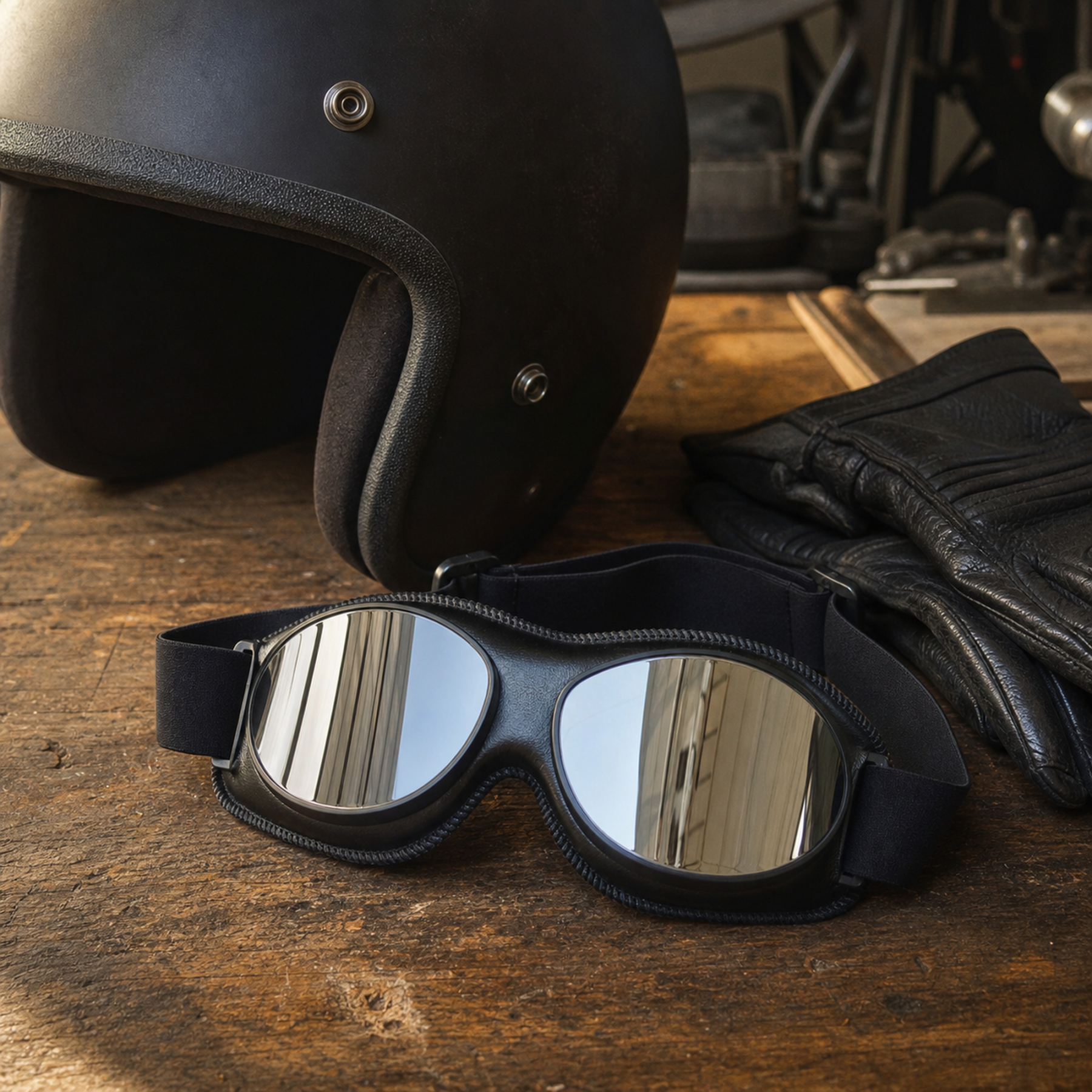 Vintage Rider Aviator Goggles