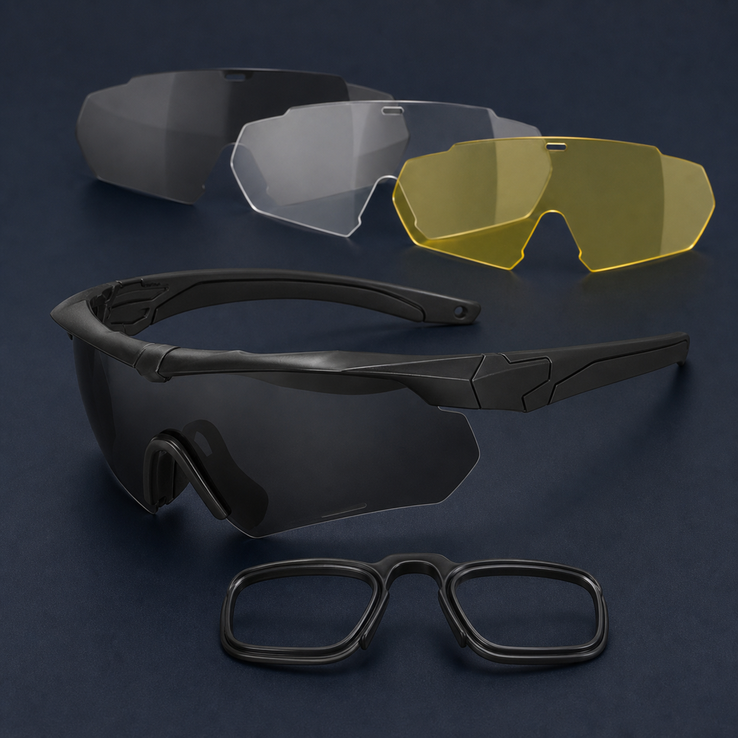 Interchangeable Lens Rider Glasses Set