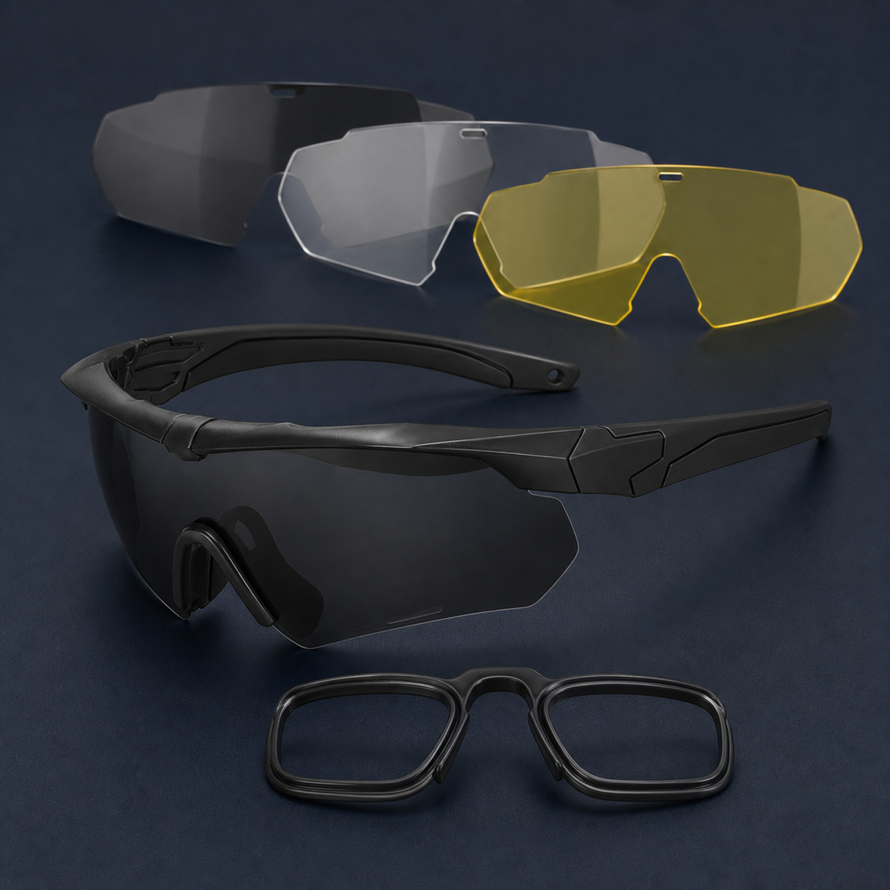 Interchangeable Lens Rider Glasses Set