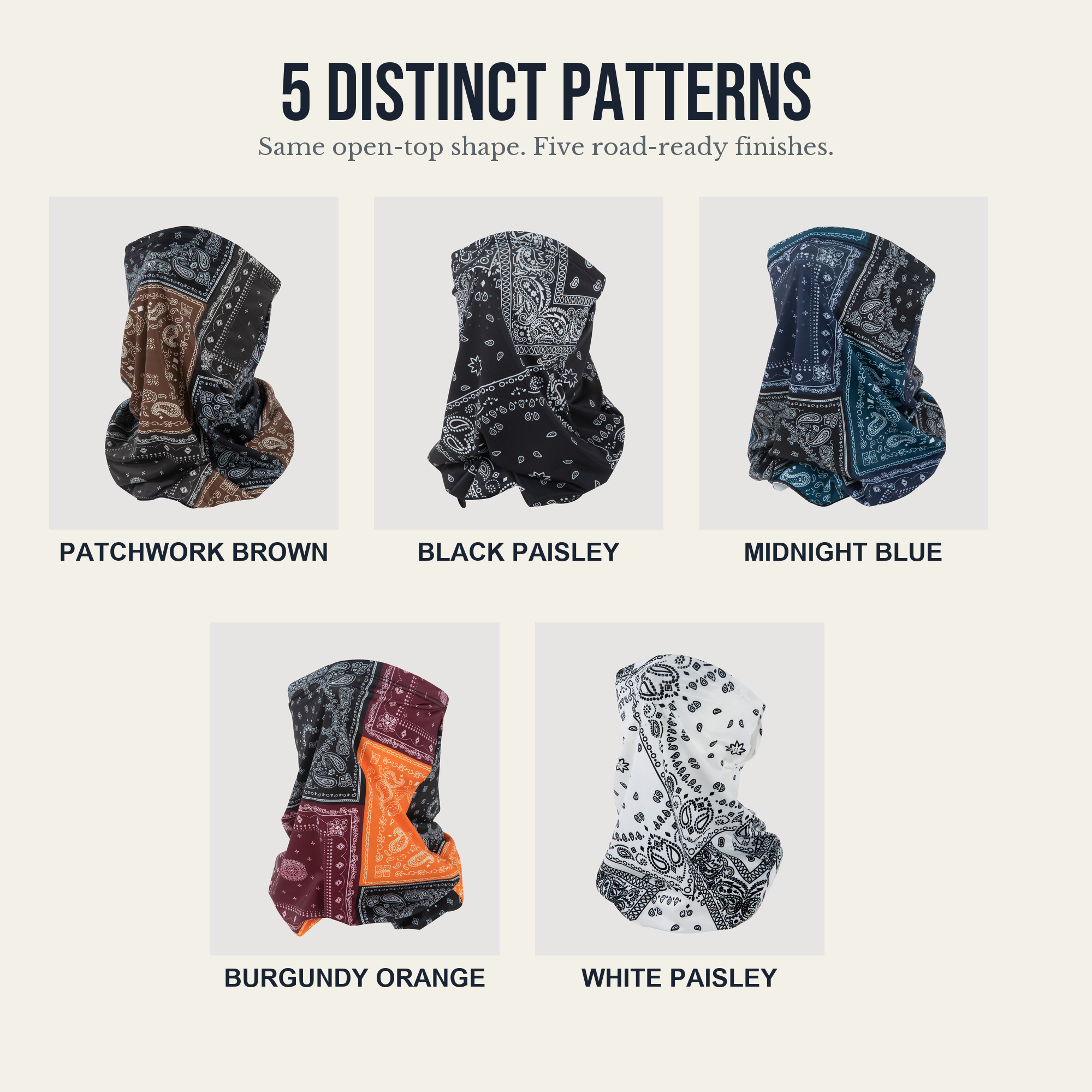 🔥2-Pack Cooling Paisley Face & Neck Cover