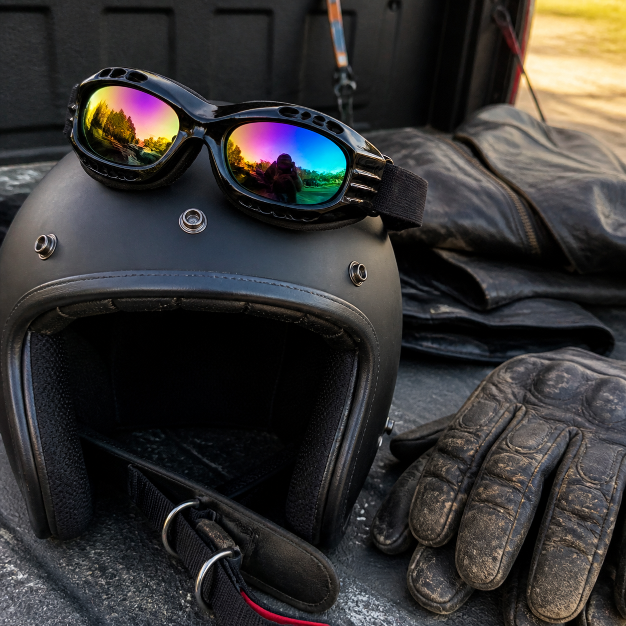 Motorcycle Goggles, Anti-UV Windproof Dustproof Dirt Bike ATV Ski Goggles