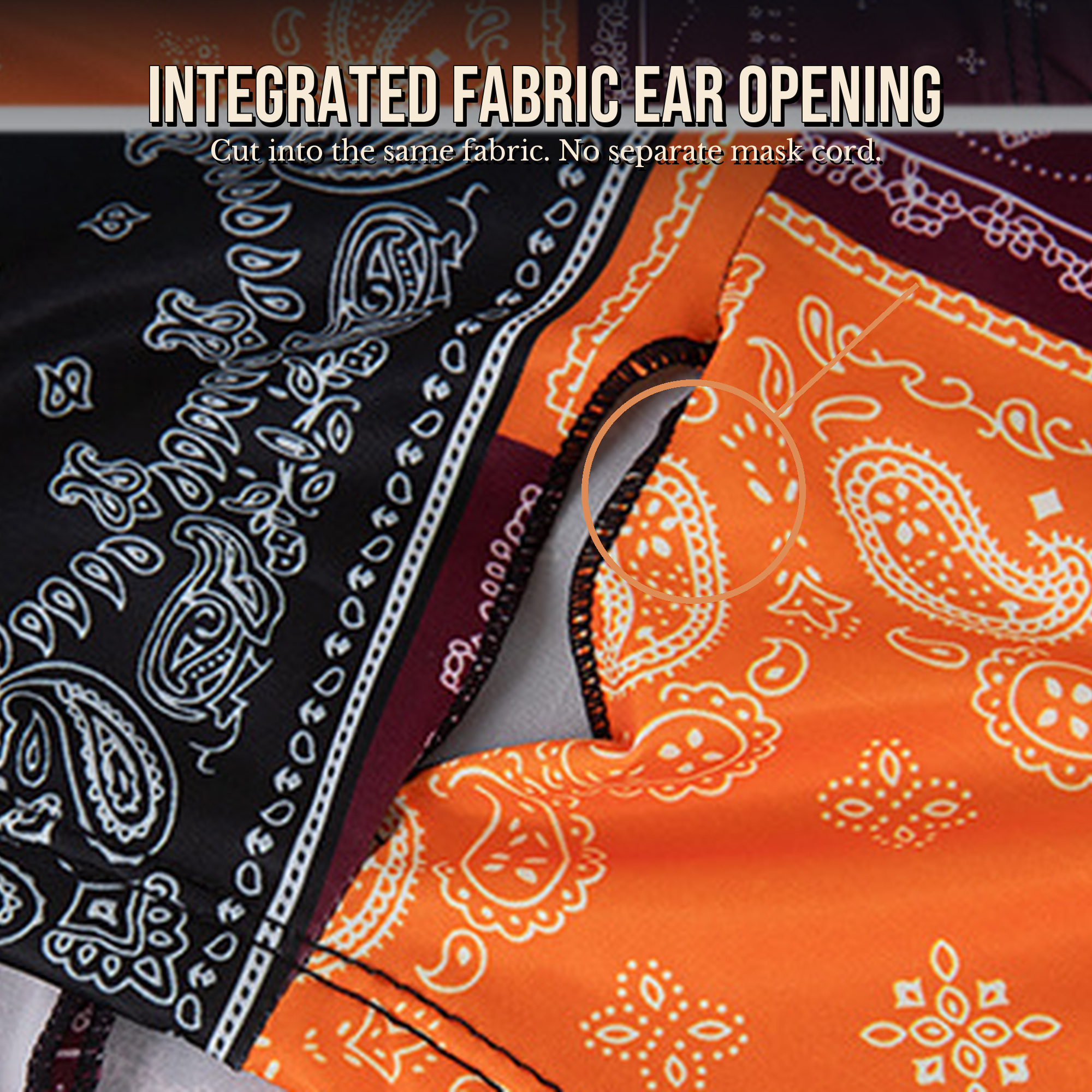 🔥2-Pack Cooling Paisley Face & Neck Cover