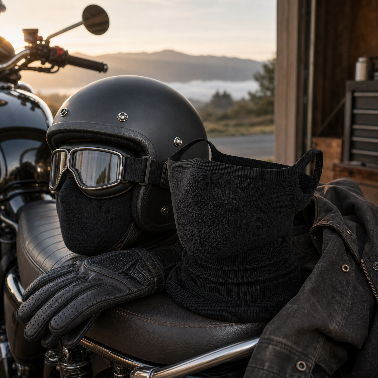[Copy]2-Pack Half Face Mask for Motorcycle Cycling