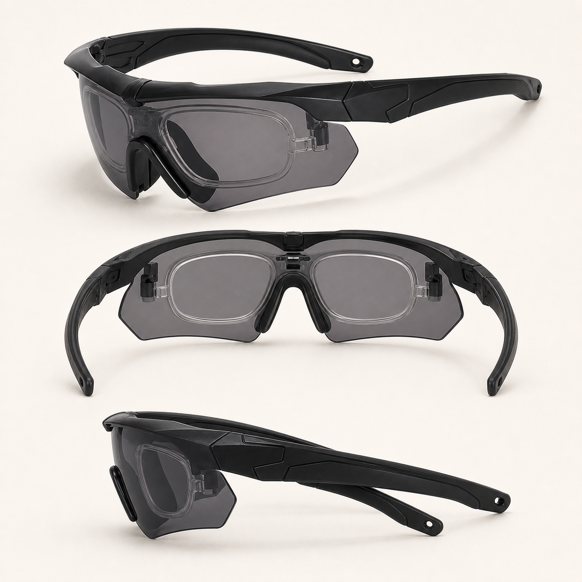 Interchangeable Lens Rider Glasses Set