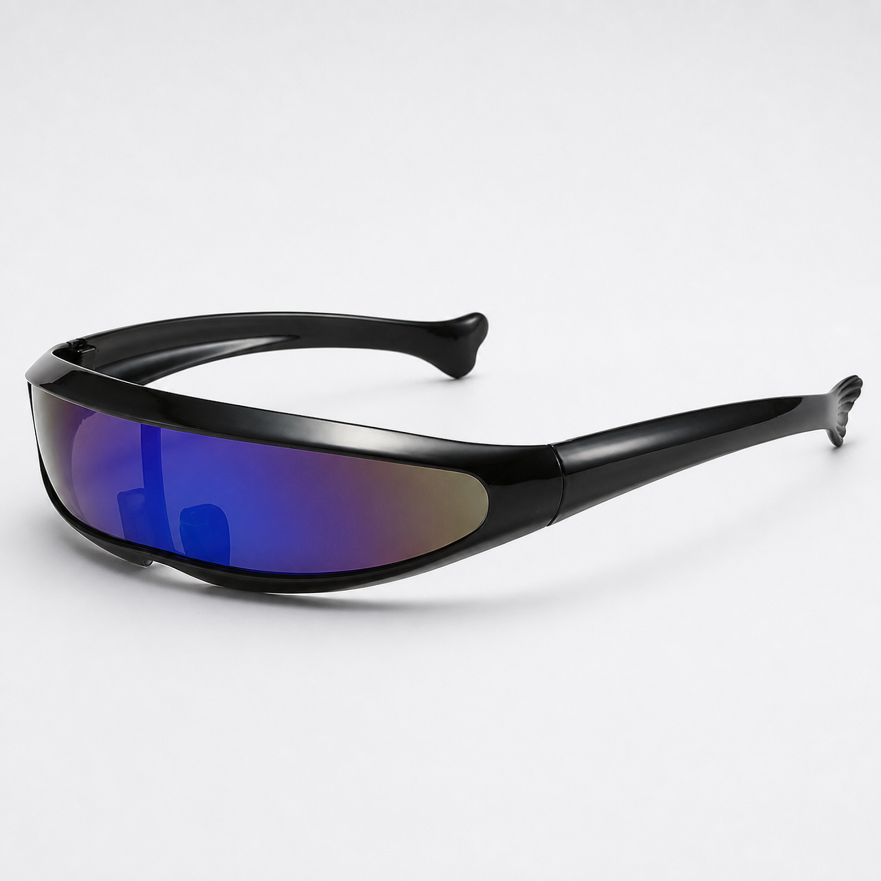 Low-Profile Wraparound Motorcycle Sunglasses