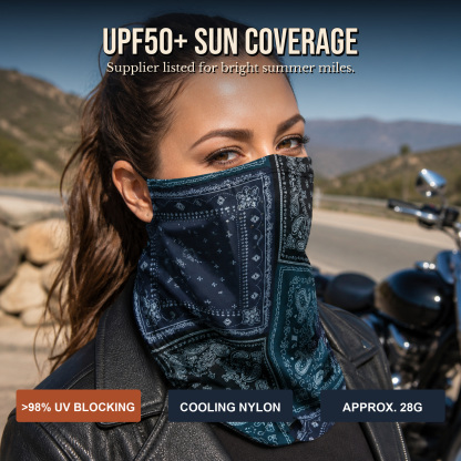 🔥2-Pack Cooling Paisley Face & Neck Cover