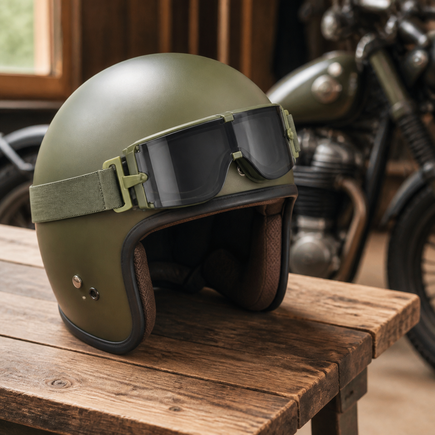Interchangeable Lens Wraparound Rider Goggles