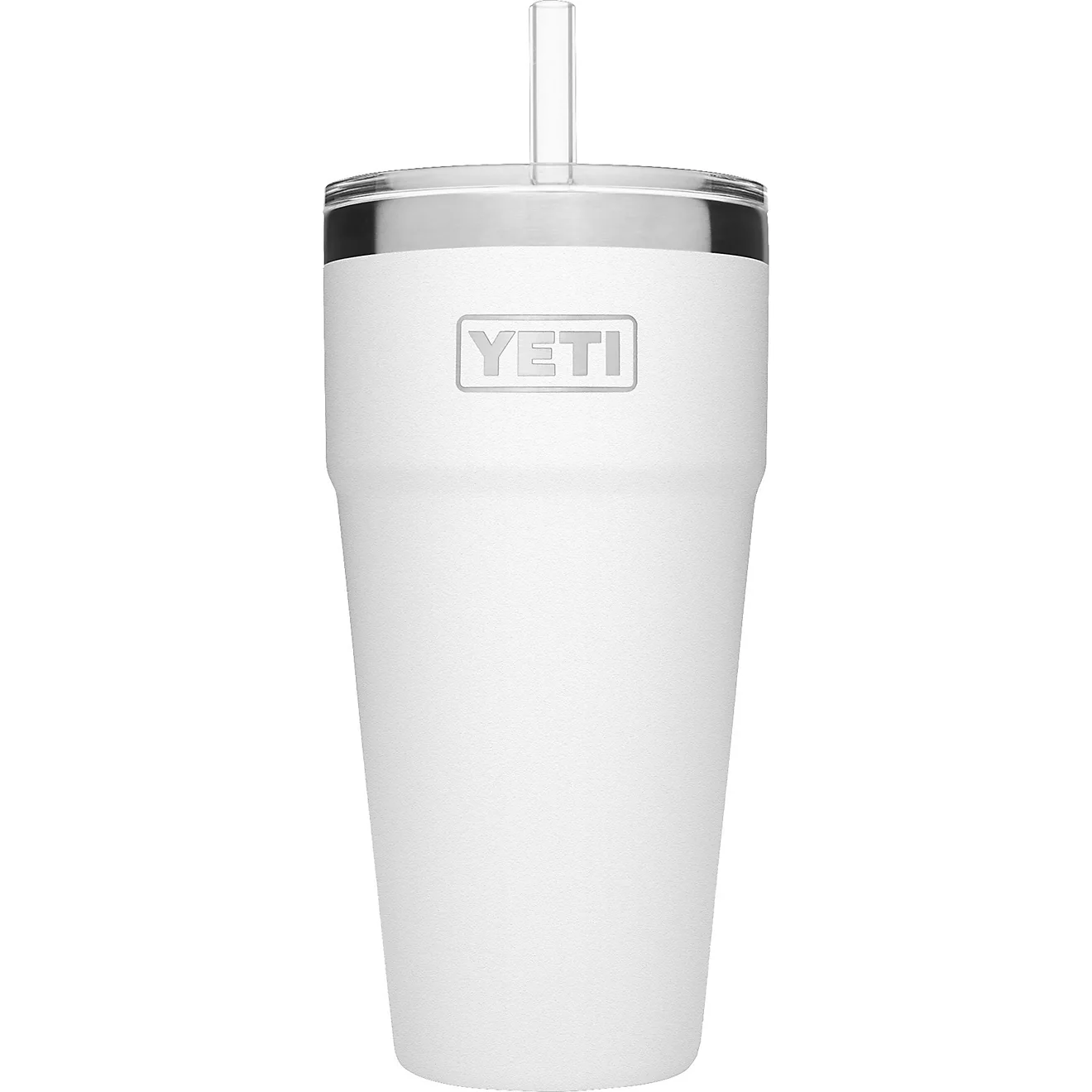 YEkhjgTI Rambler 26 oz Stackable Cup with Straw Lid