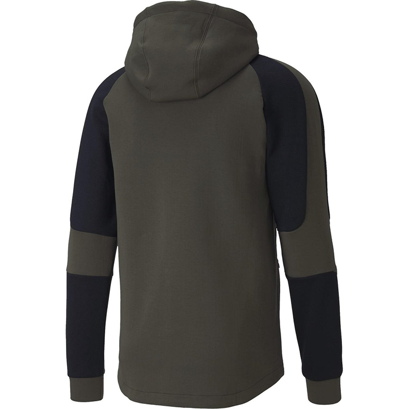 The Nokhjgrth Face - Men's Full-Zip Hooded Jacket Dark Green