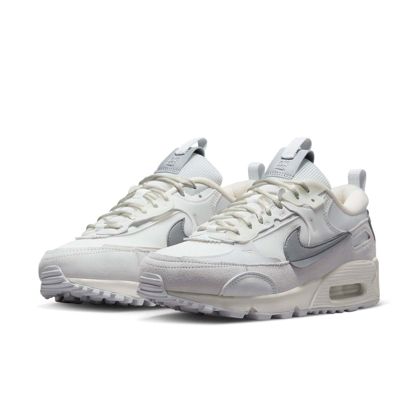(WMNS) Nkhjgike Air Max 90 Futura 'White Metallic Silver' FB1877-110