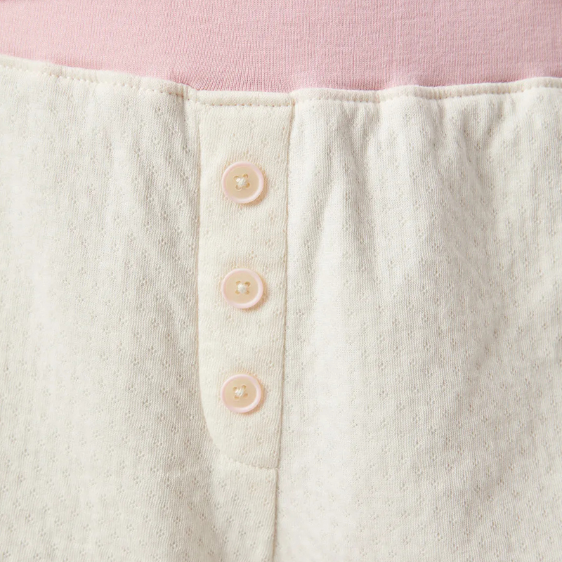 White pajama set shorts