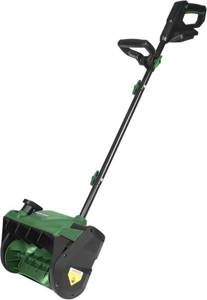 12'' Snow Blower (No Battery) Compatible with Dewalt 20V Max Battery, Cordless Snow Shovel with Knobs and Iron Tube, Adjustable Front Handle, 6" Depth, 23 FT Snow Throwing Distance