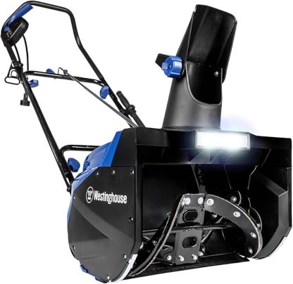 Westinghouse WSnow18D Corded Snow Blower 18-inches Wide, Dual LED Lights, Electric Snow Blower with 25ft Throwing Distance, Plows 720lbs/min, Adjustable Chute