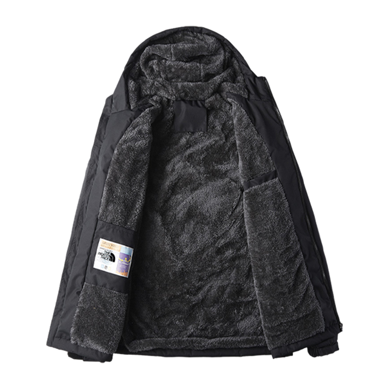 🔥🔥Windproof and waterproof jacket for men, casual sports, velvet, thickened, warm cotton clothing, mountaineering clothing