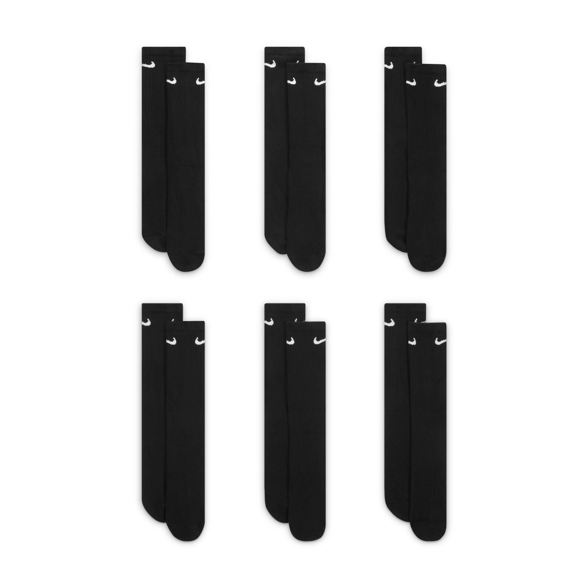 Nkhjgike Everyday Cushioned Crew Socks (2 Pair)