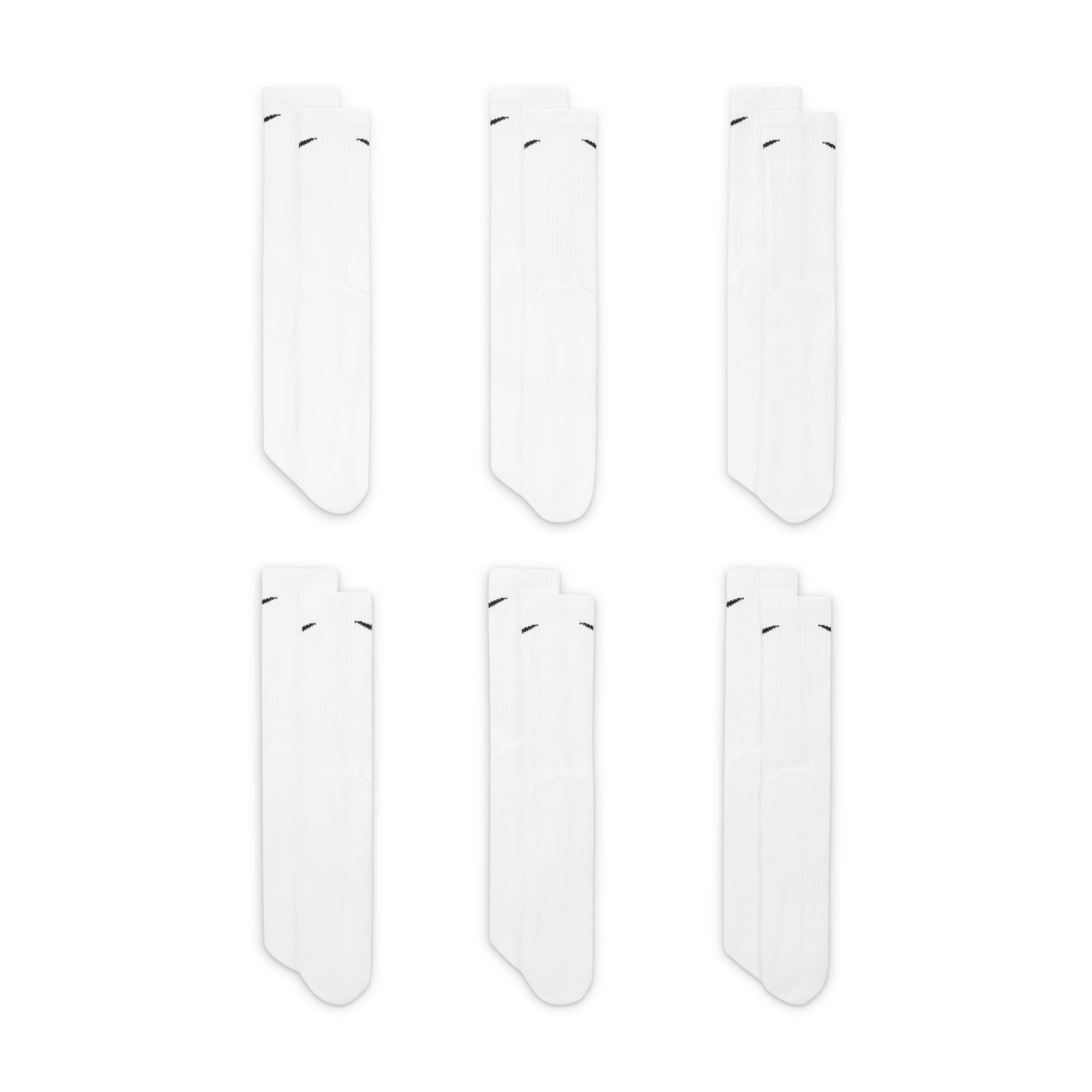 Nkhjgike Everyday Cushioned Crew Socks (2 Pair)