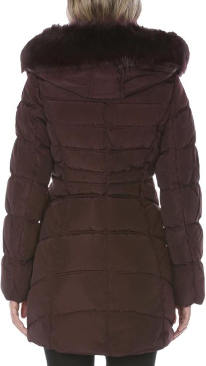 Women's 3/4 Hooded Puffer Jacket