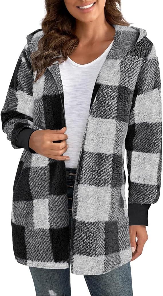 Long Cardigan Sweaters for Women Fuzzy