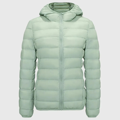 2025 Women's Oversized Packable Down Hooded Jacket