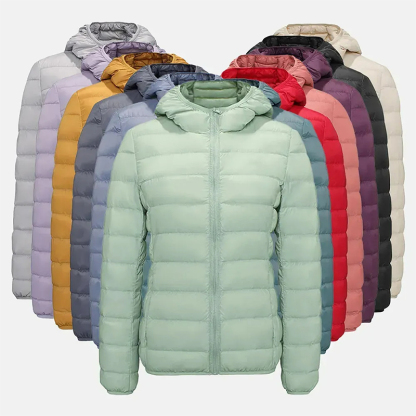 2025 Women's Oversized Packable Down Hooded Jacket