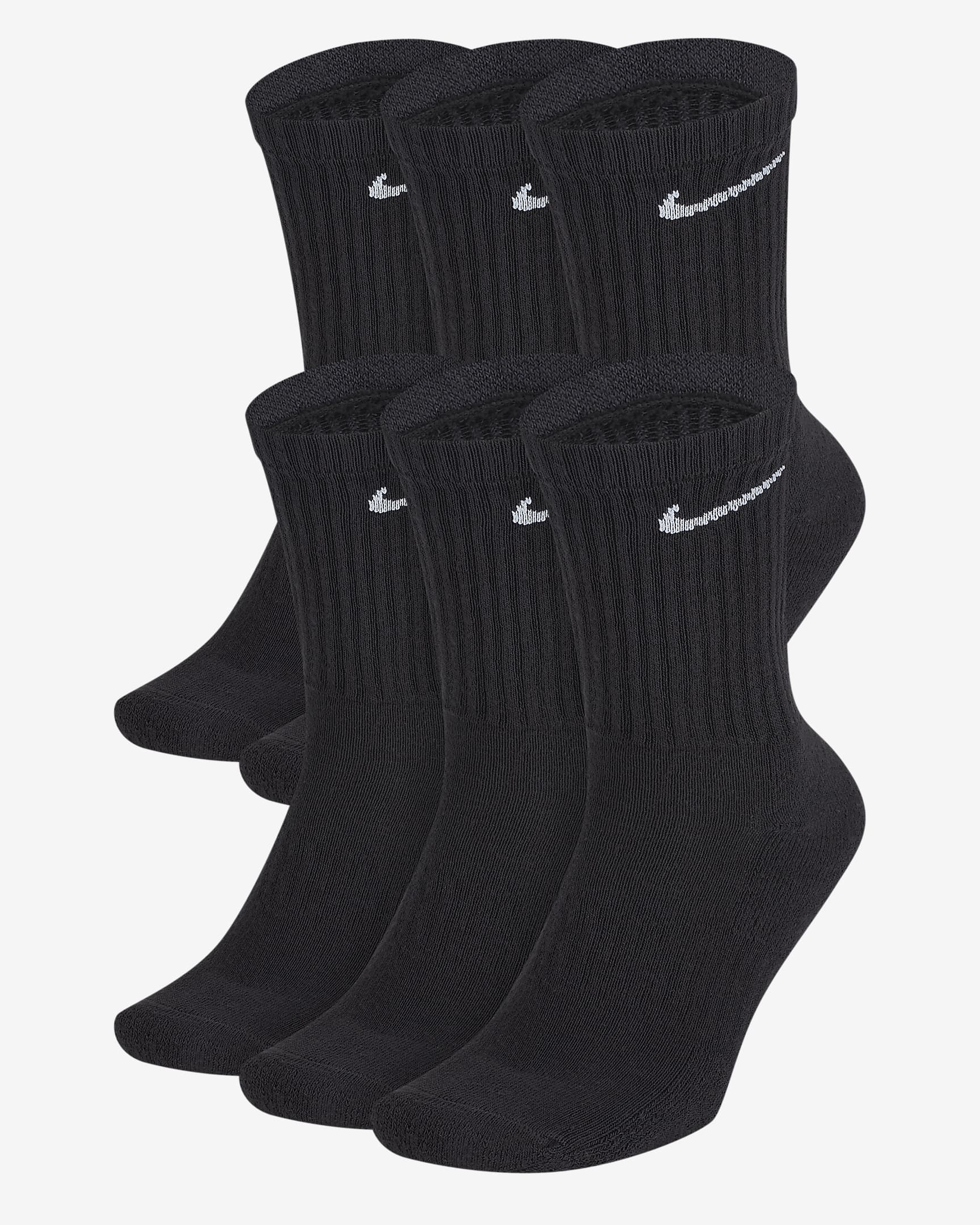 Nkhjgike Everyday Cushioned Crew Socks (2 Pair)