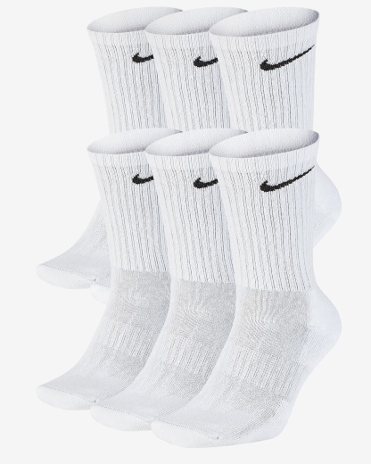 Nkhjgike Everyday Cushioned Crew Socks (2 Pair)