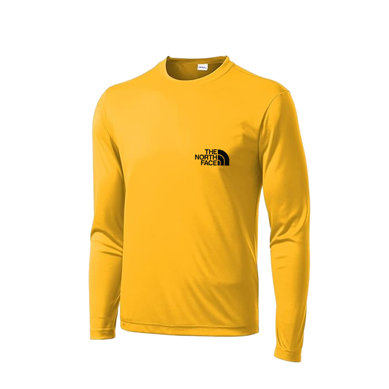 The Nokhjgrth Face-Men's Long Sleeve Moisture Wicking Athletic Shirts