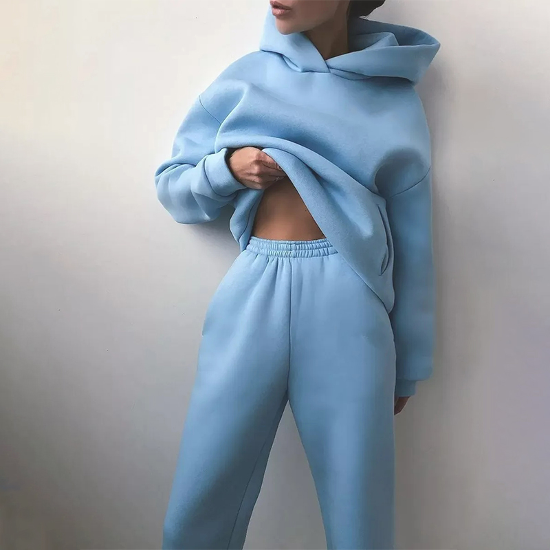 2025 Women's Extra Large Winter Warm Tracksuit