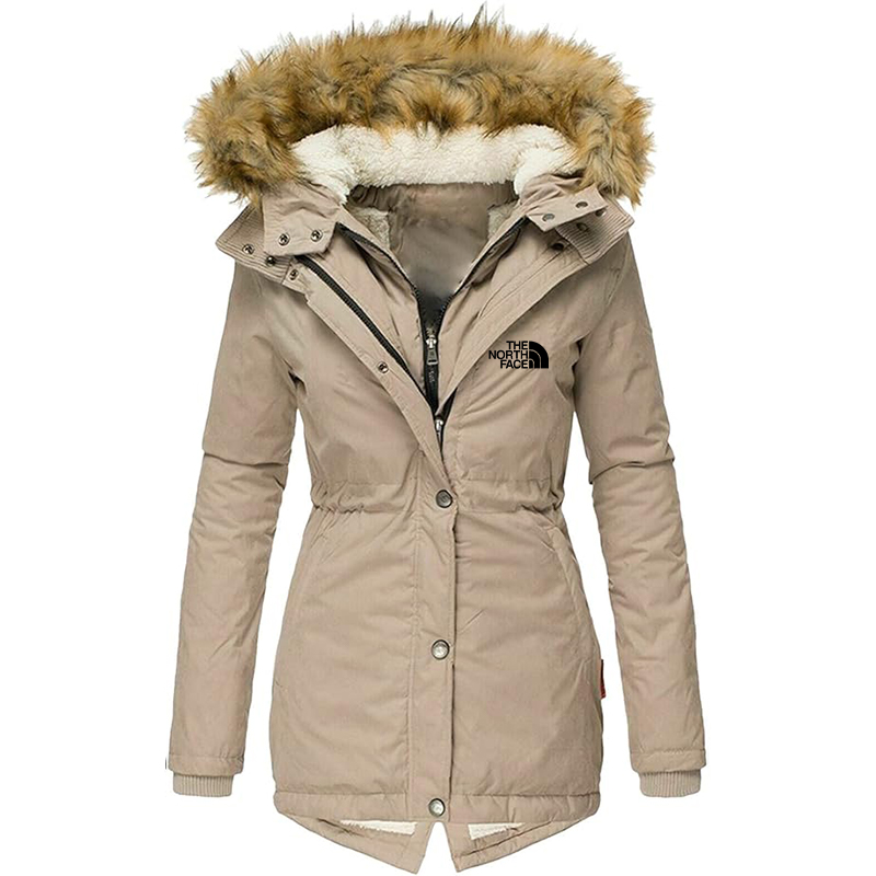 The Nokhjgrth Face-Women's Thin Warm Jacket Hooded Jacket