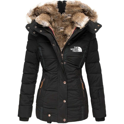 The Nokhjgrth Face-Women's Thin Warm Jacket Hooded Jacket