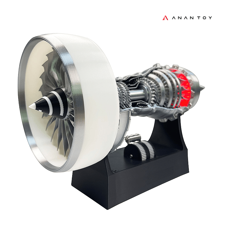 AnanToy™ A380/TR900 White Turbo Reverse Engine Scale Model (1:25) Ultimate DIY Kit