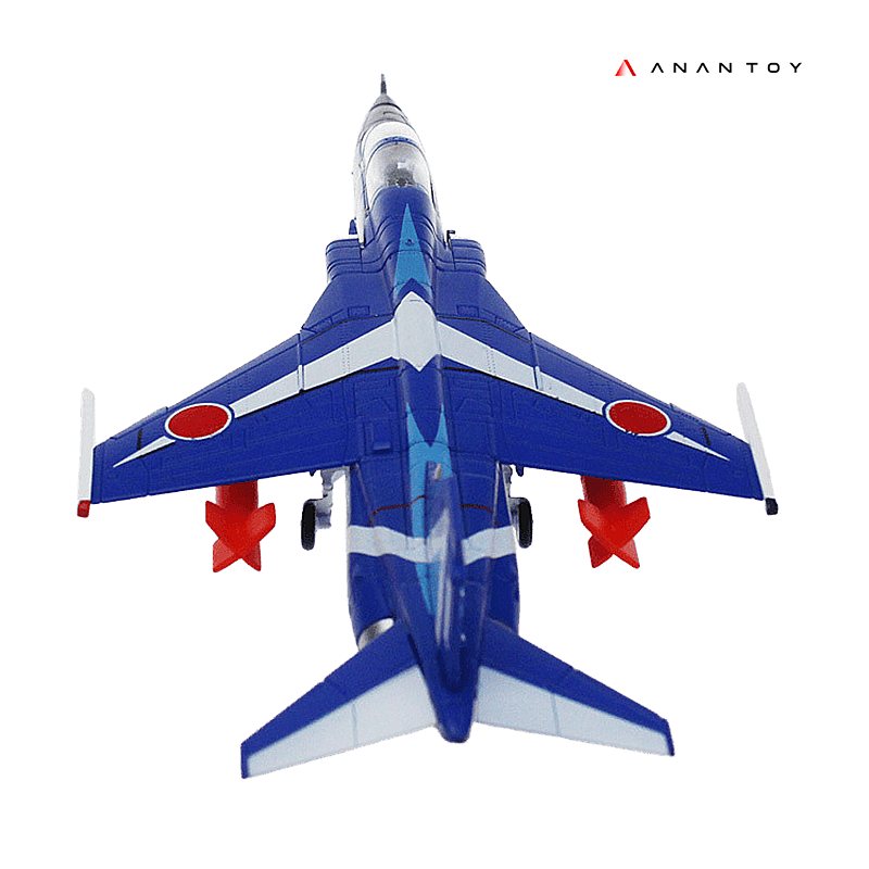 AnanToy™ T-2 Blue Shockwave Alloy Fighter Scale Model (1:48)