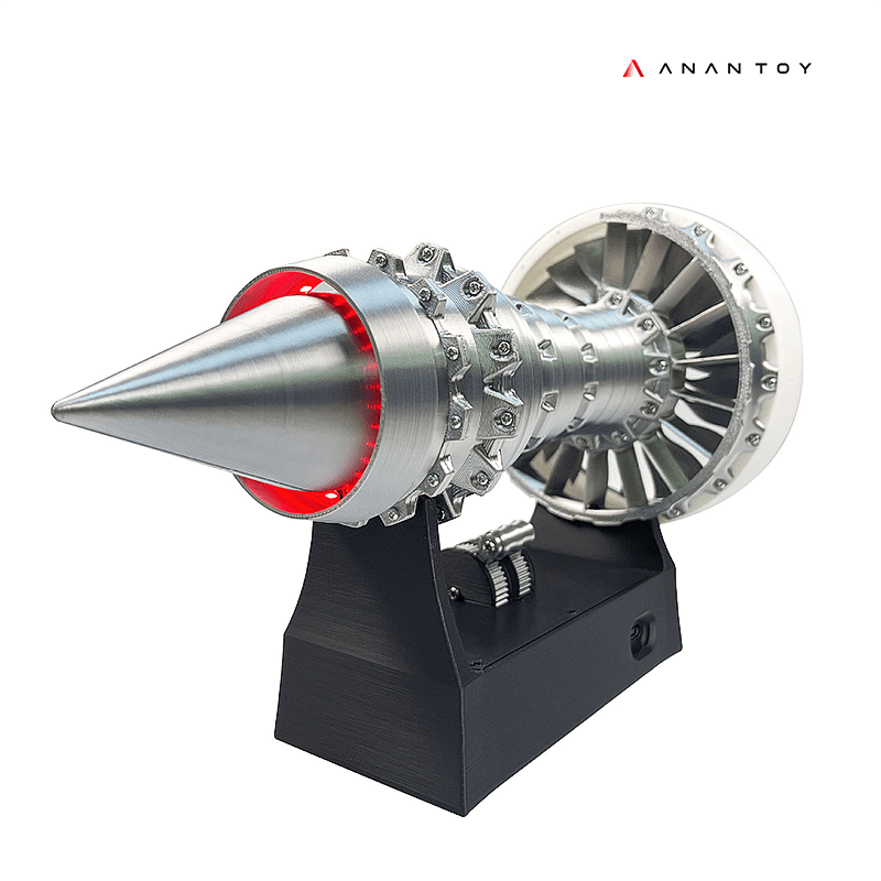 AnanToy™ A380/TR900 White Turbo Reverse Engine Scale Model (1:25) Ultimate DIY Kit