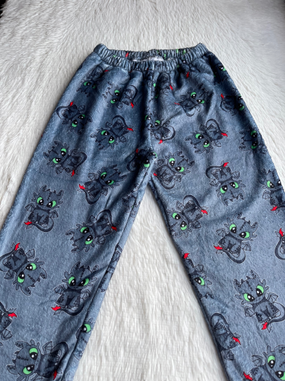 2026 Dragon Pajama pants-Black