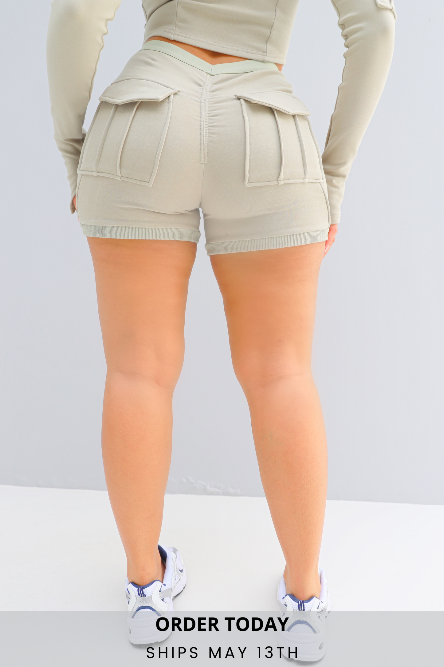 Ella Cargo Shorts - Khaki
