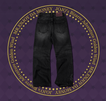 2026 MEDM × JOJO Icon Embroidery Washed Distressed Jeans