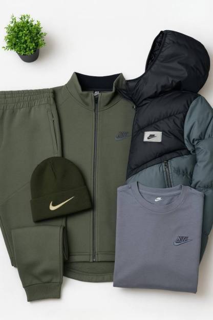 NK™ Full Tech – Hoodie, Joggers, Puffer Vest & T-Shirt