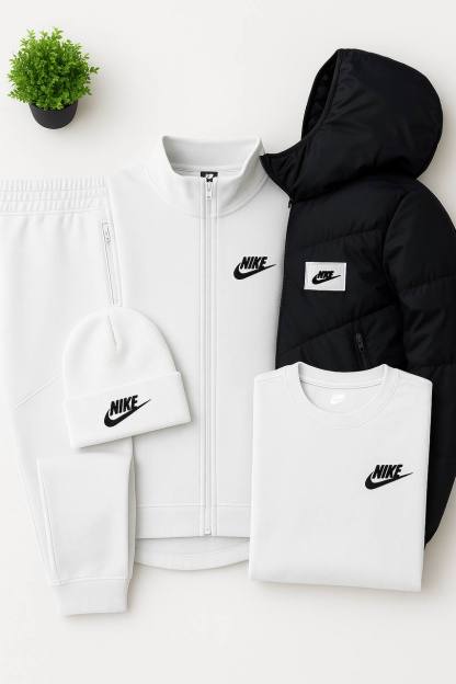 NK™ Full Tech – Hoodie, Joggers, Puffer Vest & T-Shirt