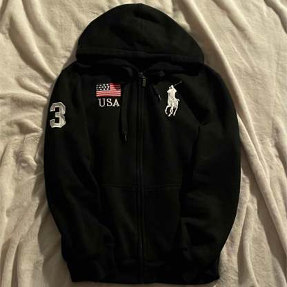 Plaid Zip Hoodie-style1