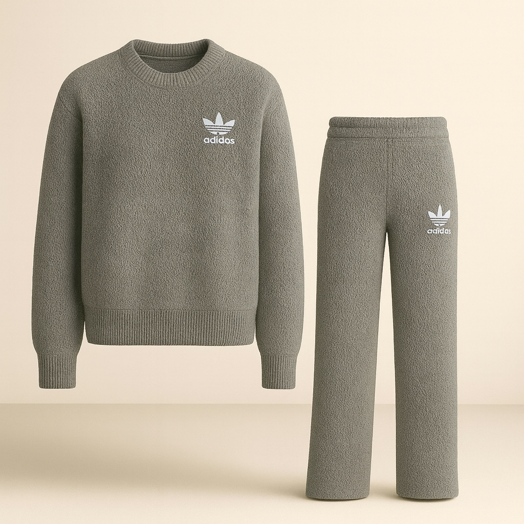 AD™ Teddy Beige Lounge Set – Sweater & Pants