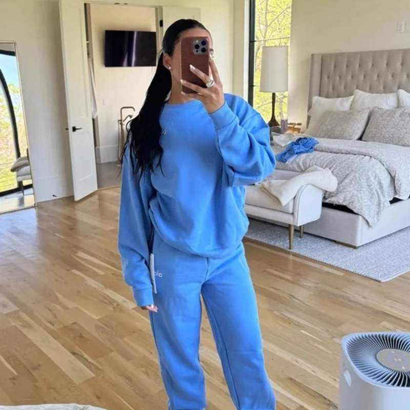 AL YA Sweat Set - Crewneck + Sweats--black