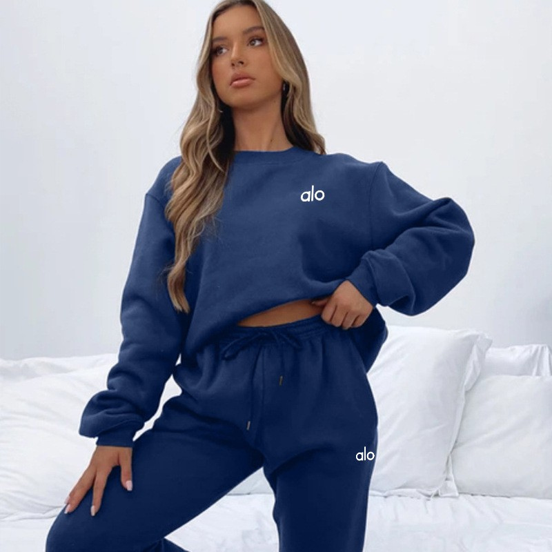 AL YA Sweat Set - Crewneck + Sweats--black