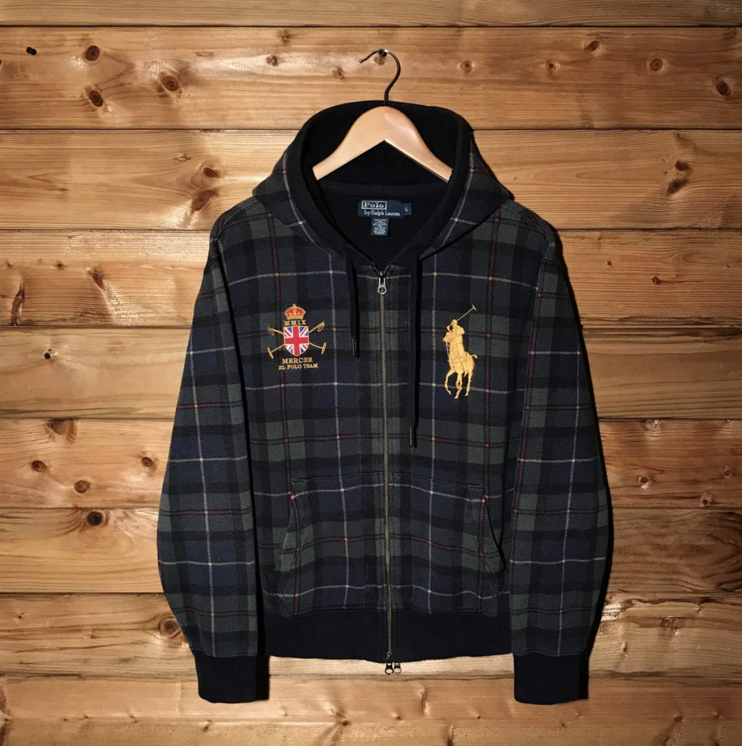 Plaid Zip Hoodie-style1